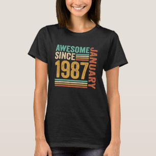 T-shirt Magnifique depuis janvier 1987 36e anniversaire 36