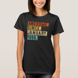 T-shirt Magnifique depuis janvier 1996 27e anniversaire Re