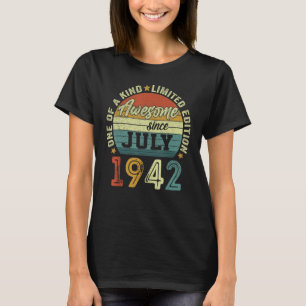 T-shirt Magnifique Depuis Juillet 1942 80 Ans 80e Annivers