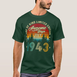 T-shirt Magnifique Depuis Juillet 1943 79e Anniversaire Ca