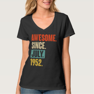 T-shirt Magnifique depuis juillet 1952 70 ans 70e annivers