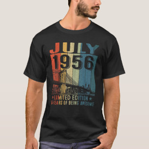 T-shirt Magnifique depuis juillet 1956 66e anniversaire Vi