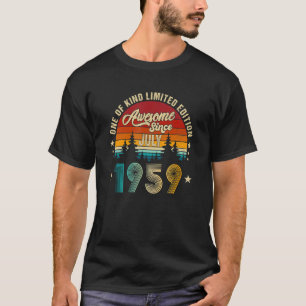 T-shirt Magnifique depuis juillet 1959 63ème anniversaire 