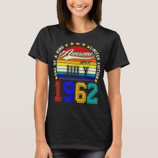 T-shirt Magnifique depuis juillet 1962 Vintage 60e anniver