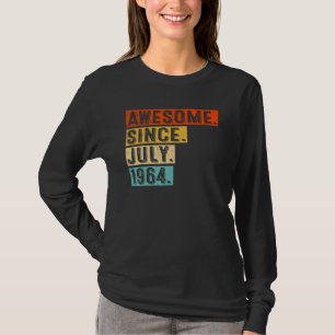 T-shirt Magnifique depuis juillet 1964 Vintage 58ème anniv