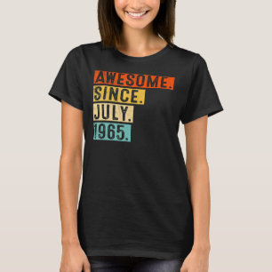 T-shirt Magnifique depuis juillet 1965 Vintage 57ème anniv