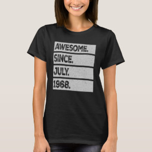 T-shirt Magnifique Depuis Juillet 1968 55 Ans 55ème Annive