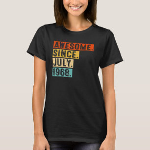 T-shirt Magnifique depuis juillet 1968 Vintage 54ème anniv