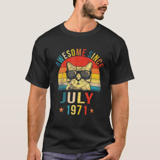 T-shirt Magnifique Depuis Juillet 1971 50E Anniversaire Ca