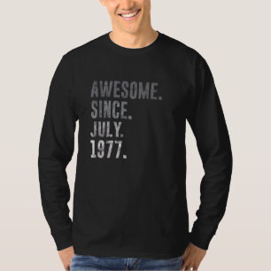 T-shirt Magnifique depuis juillet 1977 45e anniversaire Vi