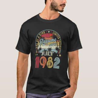 T-shirt Magnifique Depuis Juillet 1982 Un Des Types 1