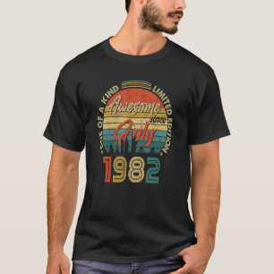 T-shirt Magnifique depuis juillet 1982 Vintage 40e anniver