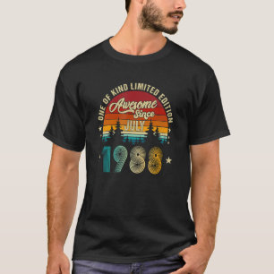 T-shirt Magnifique Depuis Juillet 1988 34e Anniversaire Ca