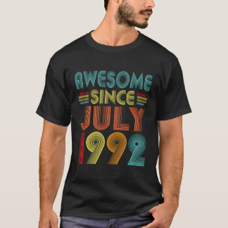 T-shirt Magnifique Depuis Juillet 1992 Vintage 30 Ans 30E