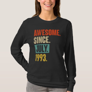 T-shirt Magnifique Depuis Juillet 1993 29 Ans 29ème Annive