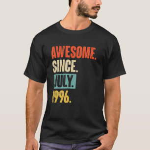 T-shirt Magnifique Depuis Juillet 1996 26 Ans 26ème Annive