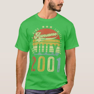 T-shirt Magnifique depuis juillet 2001 Vintage 21e anniver