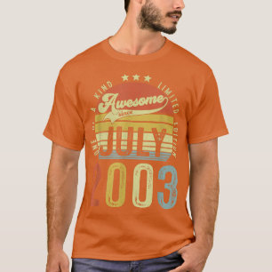 T-shirt Magnifique depuis juillet 2003 Vintage 19ème anniv