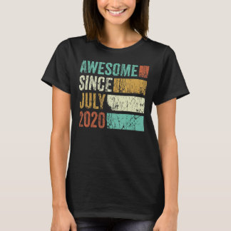 T-shirt Magnifique depuis juillet 2020 2e anniversaire 2 a