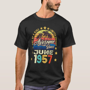 T-shirt Magnifique depuis juin 1957 Vintage 65e anniversai
