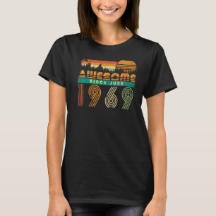 T-shirt Magnifique Depuis Juin 1969 Anniversaire Pour Homm