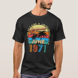 T-shirt Magnifique depuis juin 1971 51St Birthday Limited 