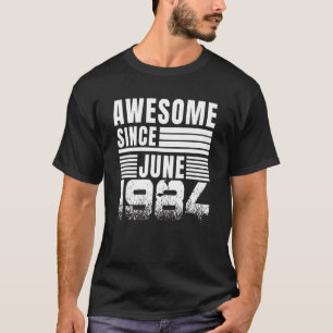 T-shirt Magnifique depuis juin 1984 38e anniversaire