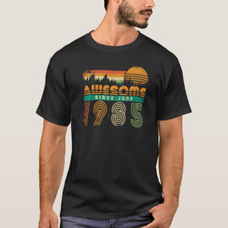 T-shirt Magnifique Depuis Juin 1985 Anniversaire Mois de n
