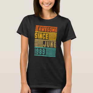 T-shirt Magnifique Depuis Juin 1989 Vintage 33E Hommes Et