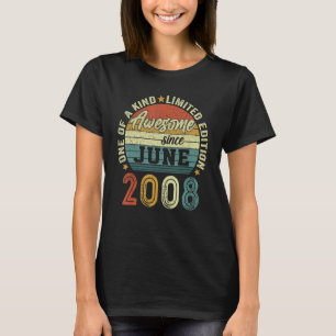 T-shirt Magnifique Depuis Juin 2008 14 Ans 14ème Anniversa