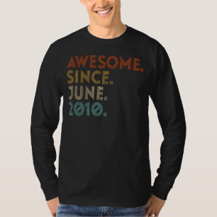 T-shirt Magnifique depuis juin 2010 Vintage 12ème annivers