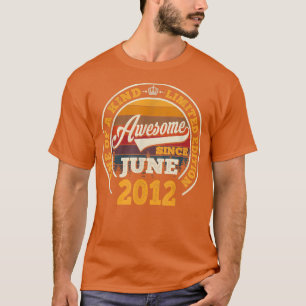 T-shirt Magnifique depuis juin 2012 10e anniversaire Cadea