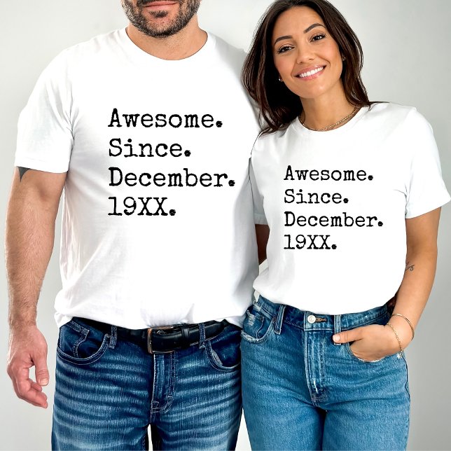 T-shirt Magnifique depuis l'année personnalisée Anniversai (Créateur téléchargé)