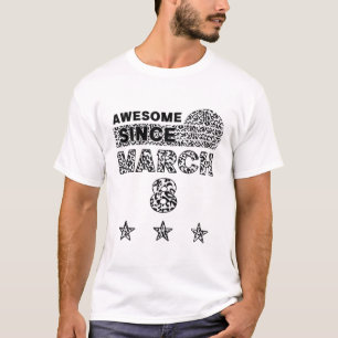 T-shirt Magnifique Depuis le 8 mars Leopard 8 mars Anniver