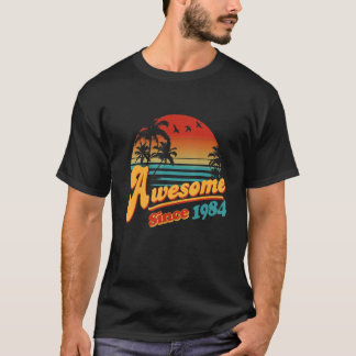 T-shirt Magnifique depuis l'été 1984 38e anniversaire 38 a