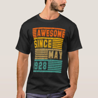 T-shirt Magnifique Depuis Mai 1928 Vintage 94ème Hommes Et