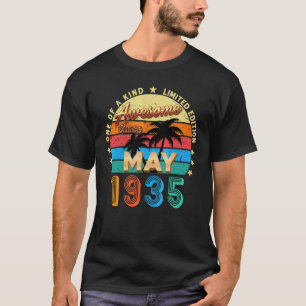 T-shirt Magnifique depuis mai 1935 87ème anniversaire Vint