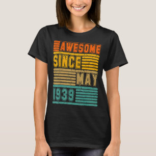 T-shirt Magnifique Depuis Mai 1939 Vintage 83ème Hommes Et