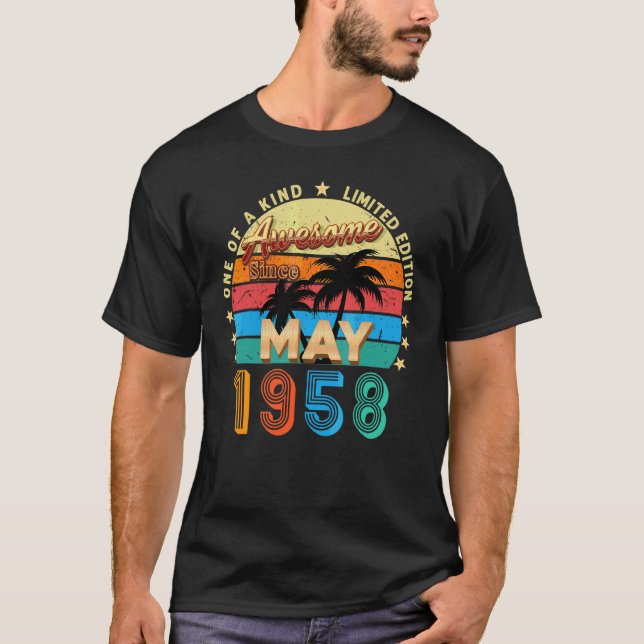 T-shirt Magnifique depuis mai 1958 64ème anniversaire Vint (Devant)