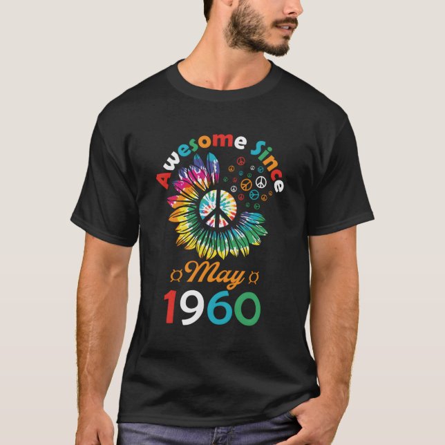 T-shirt Magnifique Depuis Mai 1960 Est Une Citation (Devant)