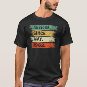 T-shirt Magnifique depuis mai 1962 60e anniversaire 60 ans