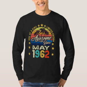 T-shirt Magnifique depuis mai 1962 Vintage 60e anniversair
