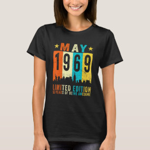 T-shirt Magnifique depuis mai 1969 53ème anniversaire Vint