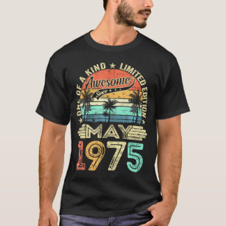 T-shirt Magnifique Depuis Mai 1975 49E Anniversaire Femmes