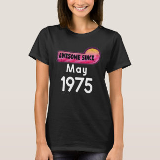 T-shirt Magnifique Depuis Mai 1975 Anniversaire 1975 Mai V