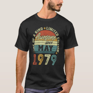T-shirt Magnifique Depuis Mai 1979 43 Ans 43e Anniversaire