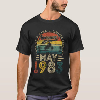 T-shirt Magnifique Depuis Mai 1983 40E Pour
