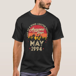 T-shirt Magnifique Depuis Mai 1994, Vintage 28E Anniversai