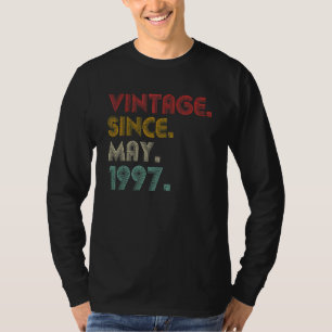T-shirt Magnifique depuis mai 1997 Vintage 25e anniversair