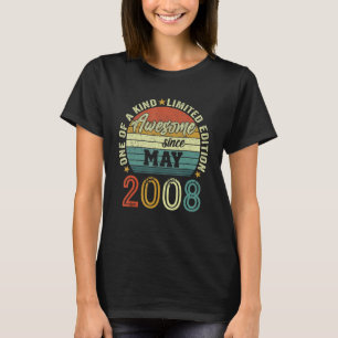 T-shirt Magnifique Depuis Mai 2008 14 Ans 14ème Anniversai